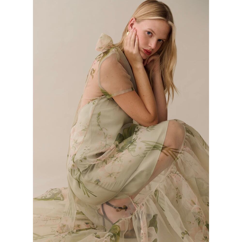 New NWT Caara Melody dress mint blossom dress $245 sz L - Picture 3 of 7